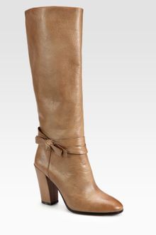 Kate Spade Mandie Leather Bow Kneehigh Boots - Lyst