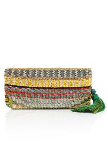 Kotur Luna Baca Straw Clutch - Lyst