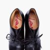 Lanvin Black Leather Wooden Wedges in Black - Lyst