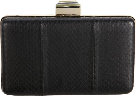 Lanvin Serpent Evening Bag in Black (snake) - Lyst