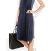 Maison Martin Margiela Crepe and Pleated Silk Dress in Blue - Lyst