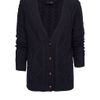 Mango Cable Knit Cotton Cardigan in Blue (navy) - Lyst