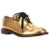 Marni Laminated Derby Brogue in Gold - Lyst
