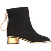 Marni Square Toe Ankle Boot in Black (gold) - Lyst