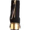 Marni Square Toe Ankle Boot in Black (gold) - Lyst