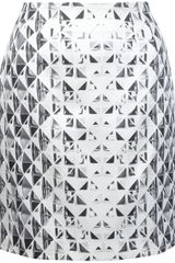 Mary Katrantzou Holographic Print Skirt