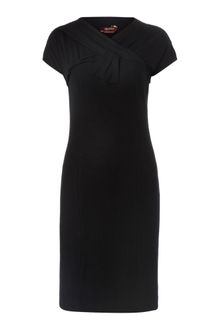 Max Mara Studio Ginetta Short Sleeve Dress with Rouche Neckline - Lyst
