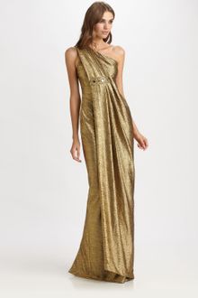 Notte By Marchesa Lamé Gown - Lyst