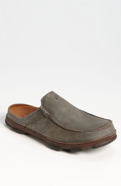 Olukai Kono Slipon in Gray for Men (storm grey dark wood) | Lyst