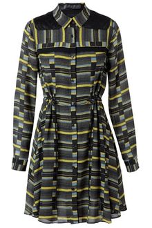 Proenza Schouler Striped Silk Georgette Dress - Lyst