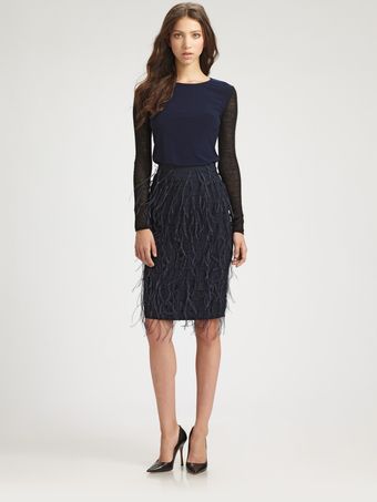 Sachin & Babi Lacey Ostrich Feather Skirt - Lyst