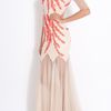 Saloni Ellen 34 Sleeveless Gown in Pink (floral) - Lyst