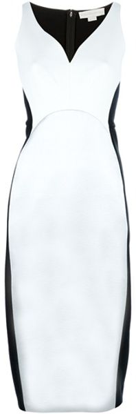 Stella Mccartney Contrast Panel Jersey Dress in Black - Lyst