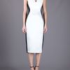 Stella Mccartney Contrast Panel Jersey Dress in Black - Lyst
