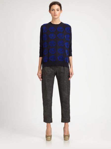 Stella Mccartney Iridescent Cargo Pants in Black - Lyst