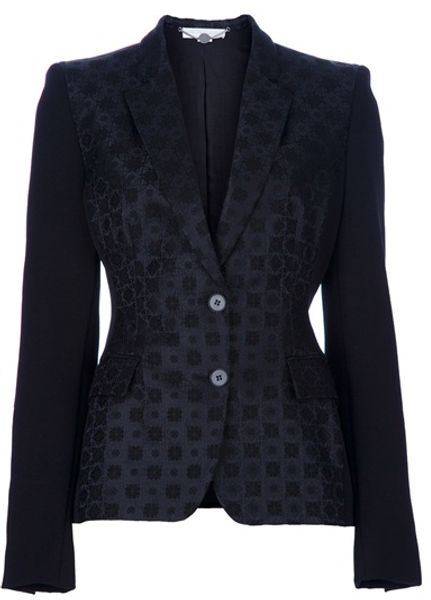 Stella Mccartney Single Breasted Blazer in Black - Lyst