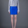 Stella Mccartney Wool Mini Skirt in Blue - Lyst