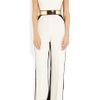 Stella Mccartney Anna Stretch Cady and Velvet Jumpsuit in White - Lyst