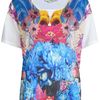 Stella Mccartney Flower Collage Tshirt in Multicolor (white) - Lyst