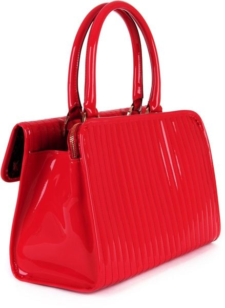 ted baker red patent purse