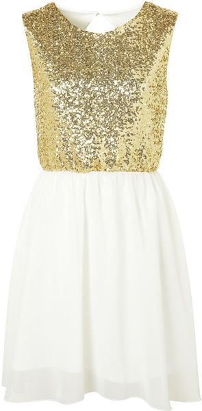 Topshop Backless Sequin Dress By Rare - Lyst