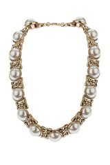 Topshop Pearl Chain Collar