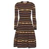 Valentino Contrast Woven Dress in Yellow (pink) - Lyst