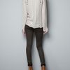 Zara Openwork Jumper with Diamante On Shoulders in Beige (pink) - Lyst
