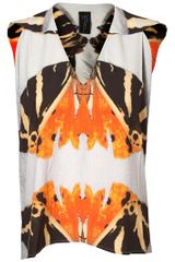 Zero + Maria Cornejo Ines Butterfly Printed Top