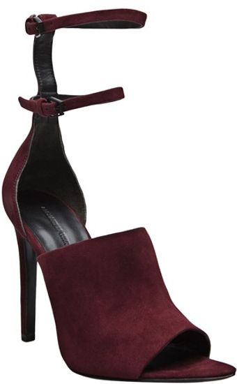 Alexander Wang Nikola Suede Strappy Mule - Lyst