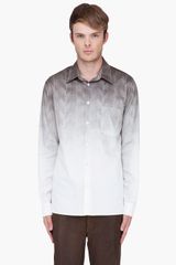 Ann Demeulemeester Ivory Para Herringbone Shirt