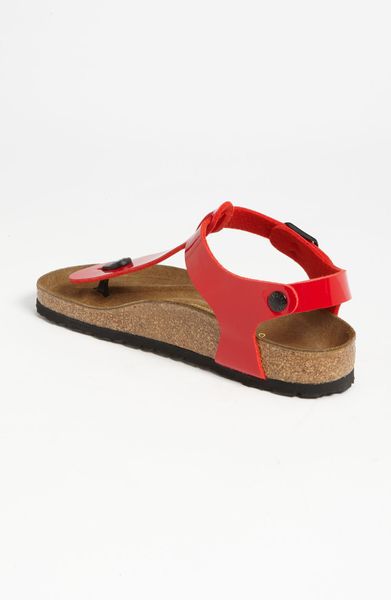 Birkenstock Kairo Sandal in Red (tango red patent) | Lyst