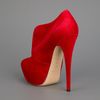 Casadei Platform Pump in Red - Lyst