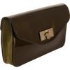 Chloé Patent Sally Envelope Clutch in Brown (gold) - Lyst