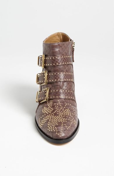 grey python boots
