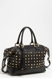 Diane Von Furstenberg Drew Studded Satchel - Lyst