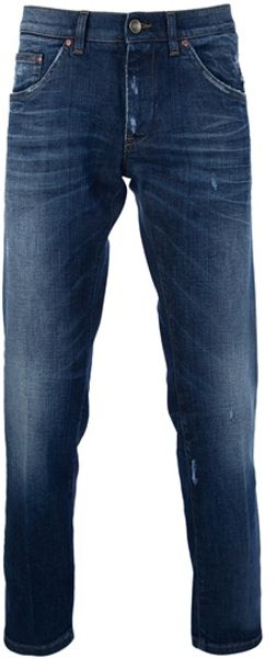 Dolce & Gabbana Stone Washed Jeans in Blue for Men - Lyst