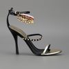 Dsquared2 Leather Strap Sandal in Black - Lyst