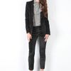 Elizabeth And James Velvet Rex Tux Blazer in Black - Lyst