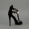 Giuseppe Zanotti Tbar Spiked Sandal in Black - Lyst
