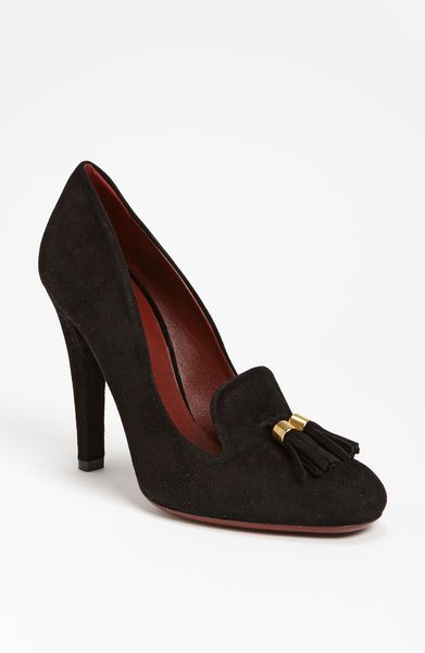 Gucci Mischa Loafer Pump in Black - Lyst