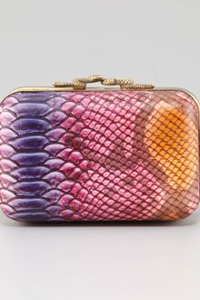 House Of Harlow Pop Marley Rasta Snake Print Clutch - Lyst
