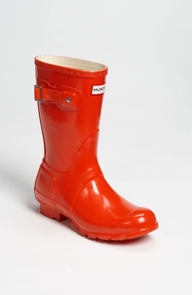hunter original short gloss waterproof rain boot