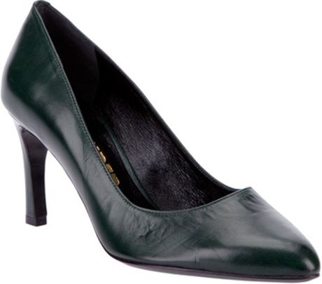 Jil Sander Court Shoe Pump in Green - Lyst