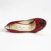 Jimmy Choo Quiet Glitter Pump in Red - Lyst
