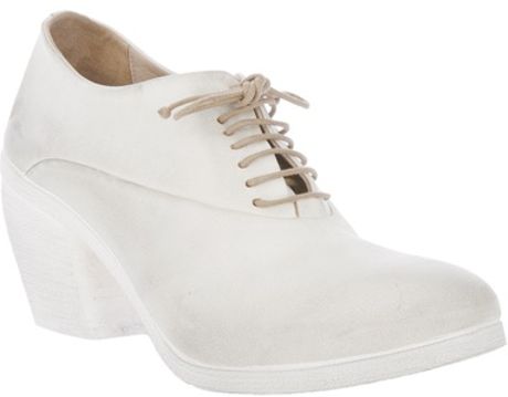 Marsell Structured Lace Up Shoe in White - Lyst