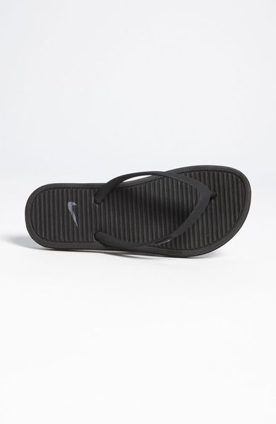 Nike Solarsoft 11 Flip Flop in Black (black cool grey) | Lyst