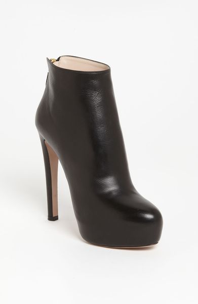 Prada Platform Bootie in Black - Lyst