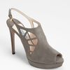 Prada Slingback Bootie in Gray (grey) - Lyst