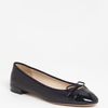 Prada Bow Ballerina Flat in Black (navy) - Lyst